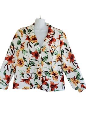 Vintage Studio Works cottagecore floral blazer. Size Medium. EUC